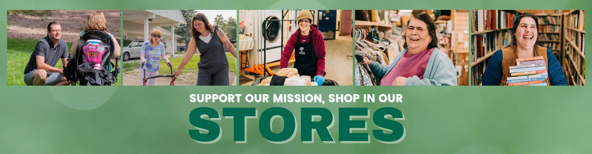 support our mission banner